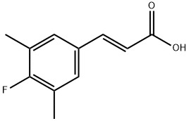 4-Fluoro-3,5-dimethylcinnamic acid structure