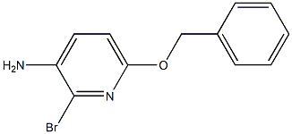 6-Benzyloxy-2-bromo-pyridin-3-ylamine结构式