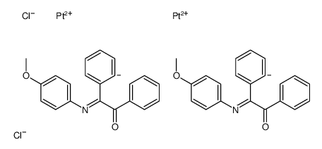 bis(N-(4-methoxyphenyl)-alpha-benzoylbenzylideneamine)di-mu-chlorodiplatinum(II) picture