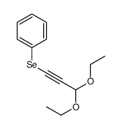 3,3-diethoxyprop-1-ynylselanylbenzene结构式