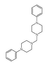 1-phenyl-4-[(4-phenylpiperazin-1-yl)methyl]piperazine结构式