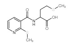 4-(METHYLTHIO)-2-(([2-(METHYLTHIO)-3-PYRIDYL]CARBONYL)AMINO)BUTANOIC ACID Structure