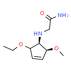 Acetamide, 2-[(2-ethoxy-5-methoxy-3-cyclopenten-1-yl)amino]-, (1alpha,2ba,5ba)- (9CI) structure