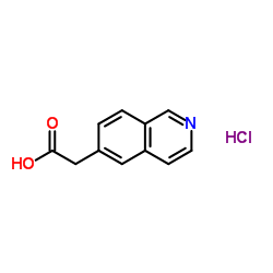 6-Isoquinolinylacetic acid hydrochloride (1:1) structure