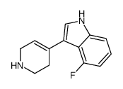 4-fluoro-3-(1,2,3,6-tetrahydropyridin-4-yl)-1H-indole Structure