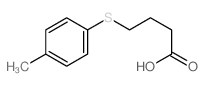 4-(4-methylphenyl)sulfanylbutanoic acid Structure