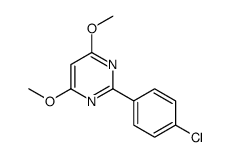 2-(4-chlorophenyl)-4,6-dimethoxypyrimidine structure