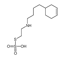 Ethanethiol, 2-(4-(cyclohexen-3-ylbutyl)amino)-, hydrogen sulfate (est er)结构式