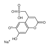 sodium 6,7-dihydroxy-2-oxo-2H-1-benzopyran-4-methylsulphonate Structure