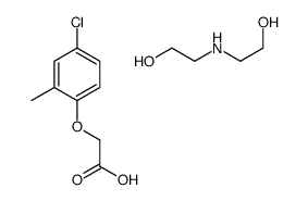 bis(2-hydroxyethyl)ammonium 4-chloro-o-tolyloxyacetate结构式