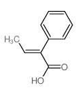 (E)-2-phenylbut-2-enoic acid-结构式