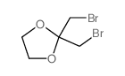 2,2-双(溴甲基)-1,3-二氧戊环结构式