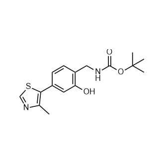 (2-羟基-4-(4-甲基噻唑-5-基)苄基)氨基甲酸叔丁酯图片