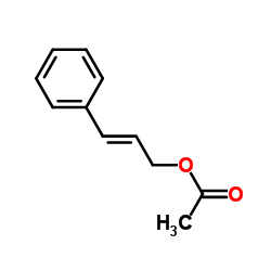 (E)-cinnamyl acetate Structure