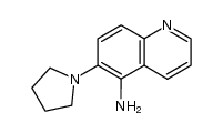 6-pyrrolidin-1-yl-quinolin-5-ylamine结构式