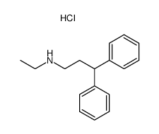 ethyl-(3,3-diphenyl-propyl)-amine, hydrochloride结构式