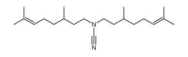 Bis-[3.7-dimethyl-oct-6-enyl]-cyanamid结构式