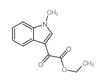 1H-Indole-3-aceticacid, 1-methyl-a-oxo-,ethyl ester structure