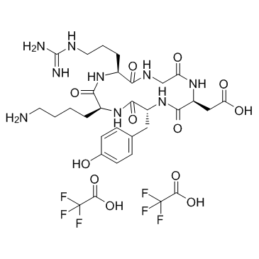 环(RGDyK)三氟乙酸盐结构式