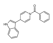 1-benzoyl-1,4-dihydro-4-(1H-indol-3-yl)pyridine structure