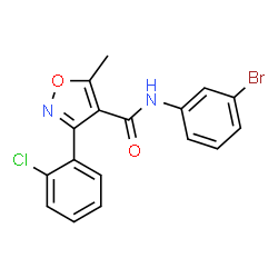 N-(3-BROMOPHENYL)(3-(2-CHLOROPHENYL)-5-METHYLISOXAZOL-4-YL)FORMAMIDE picture