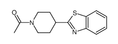 1-(4-(benzo[d]thiazol-2-yl)piperidin-1-yl)ethanone结构式