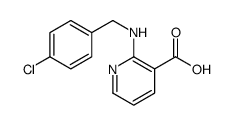 2-[(4-chlorophenyl)methylamino]pyridine-3-carboxylic acid Structure