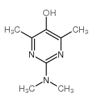 2-(dimethylamino)-4,6-dimethylpyrimidin-5-ol structure