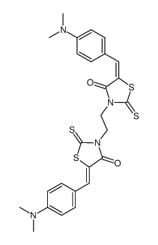 5,5'-bis-(4-dimethylamino-benzylidene)-2,2'-dithioxo-3,3'-ethanediyl-bis-thiazolidin-4-one Structure