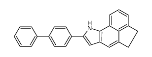 8-([1,1'-biphenyl]-4-yl)-5,9-dihydro-4H-indeno[1,7-fg]indole结构式