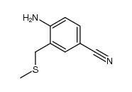 4-amino-3-methylsulfanylmethyl-benzonitrile结构式