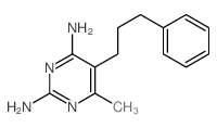 2,4-Pyrimidinediamine,6-methyl-5-(3-phenylpropyl)-结构式