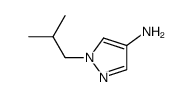 1-Isobutyl-1H-pyrazol-4-amine structure