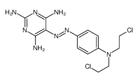 5-[[4-[bis(2-chloroethyl)amino]phenyl]diazenyl]pyrimidine-2,4,6-triamine结构式