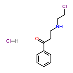 3-[(2-Chloroethyl)amino]-1-phenyl-1-propanone hydrochloride (1:1)结构式