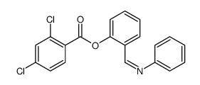 [2-(phenyliminomethyl)phenyl] 2,4-dichlorobenzoate Structure