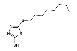 5-octylsulfanyl-3H-1,3,4-thiadiazole-2-thione结构式