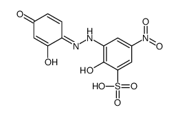 2-hydroxy-3-[2-(2-hydroxy-4-oxocyclohexa-2,5-dien-1-ylidene)hydrazinyl]-5-nitrobenzenesulfonic acid Structure