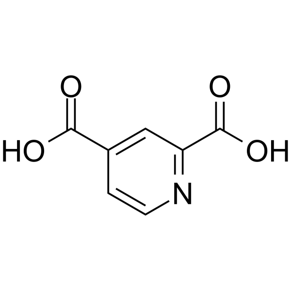 吡啶-2,4-二羧酸结构式