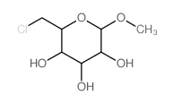 b-D-Glucopyranoside, methyl6-chloro-6-deoxy-结构式