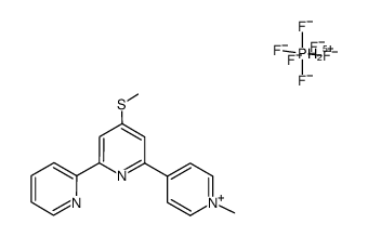 N''-methyl-4'-methylthio-2,2':6',4''-terpyridinium hexafluorophosphate Structure