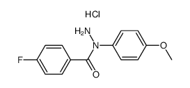 4-fluoro-N-(4-methoxyphenyl)benzohydrazide hydrochloride Structure