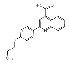 2-(4-PROPOXY-PHENYL)-QUINOLINE-4-CARBOXYLIC ACID结构式