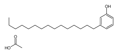 acetic acid,3-pentadecylphenol Structure