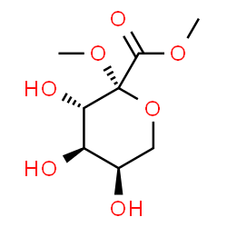 ba-D-arabino-2-Hexulopyranosidonic acid, methyl, methyl ester (9CI) structure