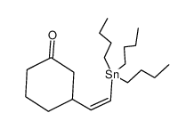 (Z)-3-(2-Tributylstannylethenyl)cyclohexanone Structure