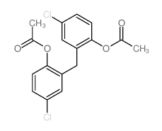 [2-[(2-acetyloxy-5-chloro-phenyl)methyl]-4-chloro-phenyl] acetate结构式