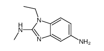 1H-Benzimidazole-2,5-diamine,1-ethyl-N2-methyl-(9CI)结构式