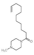 10-Undecen-1-one,1-(4-methyl-1-piperazinyl)- Structure