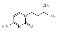 2(1H)-Pyrimidinone,4-amino-1-(3-methylbutyl)- structure